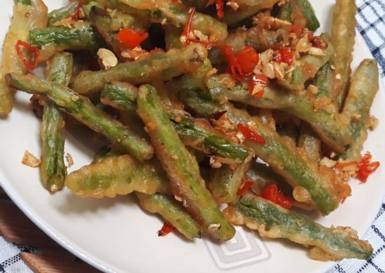 Resep Buncis Garam Cabe, Enak Banget