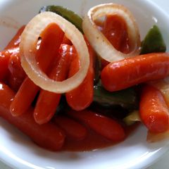 A picture of Grandma's Sweet and Sour Carrots.
