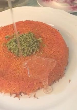 صورة لوصفة طريقة عمل كنافه على الطريقه التركيه