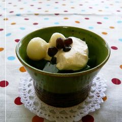 A picture of Green Tea Kanten.