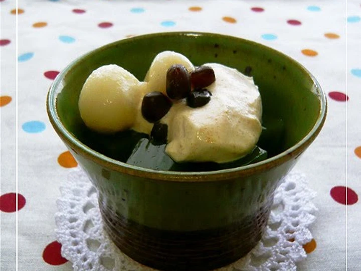 How To Prepare Green Tea Kanten which So Delicious