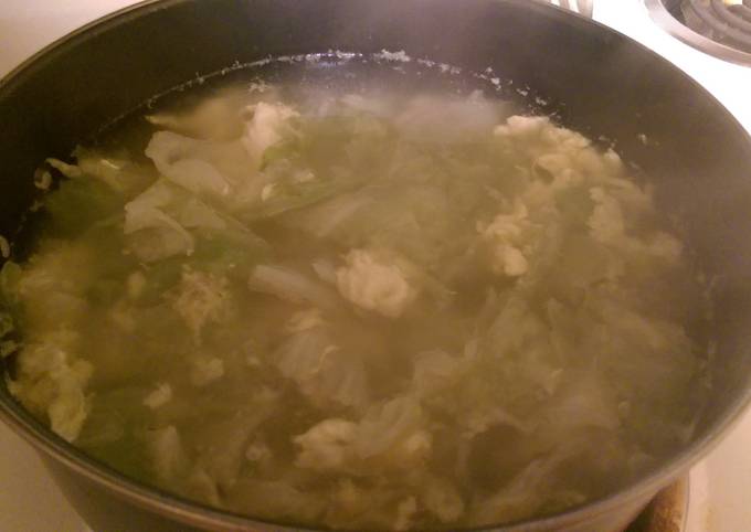 How to Prepare Favorite Chicken Cabbage Egg Drop Soup