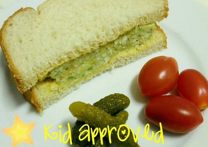 Steps to Prepare Any-night-of-the-week Easy avocado egg salad sandwich: kid approved!