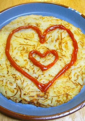 A picture of Hashed Browns with Just Potatoes.
