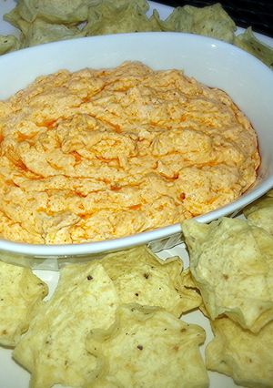 A picture of Blue Cheese Buffalo Chicken Dip.
