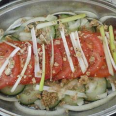 My Cucumber and Tomato Pepper Salad A picture of My Cucumber and Tomato Pepper Salad.