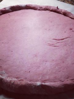 Una foto de Base de pizza de remolacha