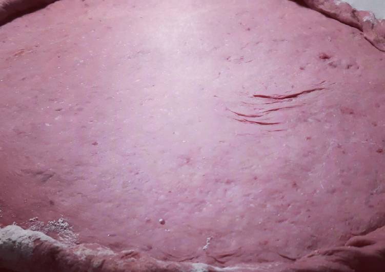 Base de pizza de remolacha