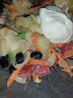Una foto de Ensalada de fideos con porotos negros