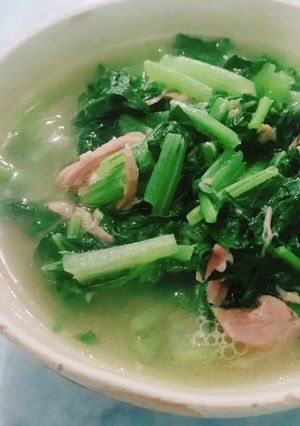 Hình của món Canh cải thịt hộp mềm.