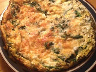 Spinach, Potato & Cheese Frittata
