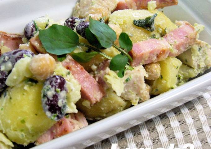 Chicken and Potato Salad with Basil