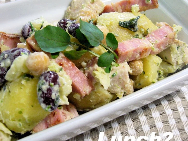 Recipe Chicken and Potato Salad with Basil the Awesome  You can take Joss in your mouth