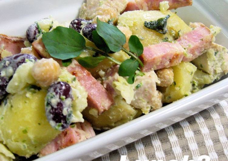 Chicken and Potato Salad with Basil Chicken and Potato Salad with Basil