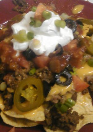 A picture of Savage nachos.