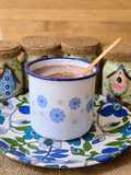 "Chocolatada" vegetal especiada y saludable ☕ Cacao, almendras, canela, nuez moscada, clavo y ginger
