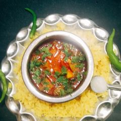 A picture of Dudhi ki sabzi.