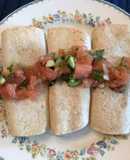 Tacos de papa con chipotle