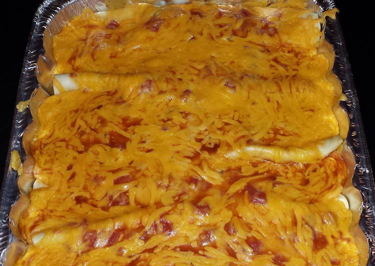 Sharon's cheesy enchiladas