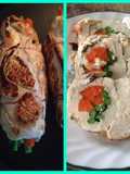 Rollo de pollo y vegetales