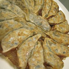 A picture of Chewy Texture Easy Vegetable Gyoza Dumplings Made with Lotus Root.