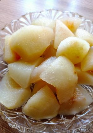 Alma kompót recept fotója