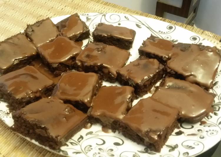 Simple Way to Prepare Speedy Mouth Melting Brownies ( cake-like )