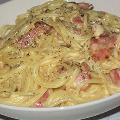 Quick, Budget-Friendly, and Easy! Rich, Authentic Carbonara A picture of Quick, Budget-Friendly, and Easy! Rich, Authentic Carbonara.