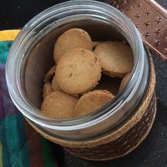 A picture of Whole wheat Cumin cookies (jeera biscuits).