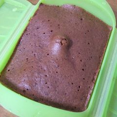 A picture of Rice Flour Chocolate Bread in a Silicone Steamer.