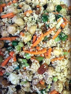 A picture of Mom's Curry Couscous Salad.