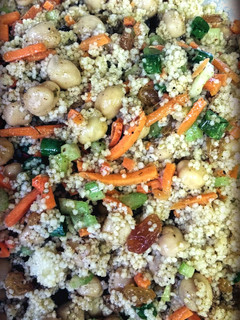 A picture of Mom's Curry Couscous Salad.