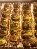 Oven baked brussel sprouts