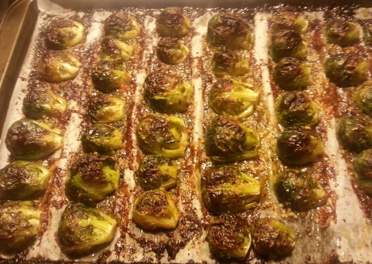 Oven baked brussel sprouts