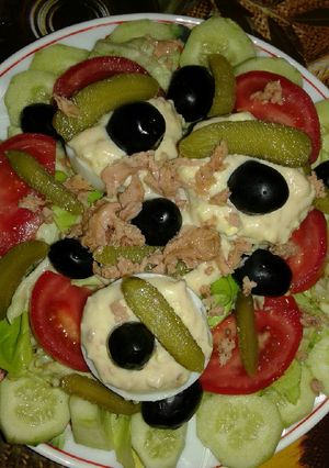 صورة لوصفة سلطة التونة