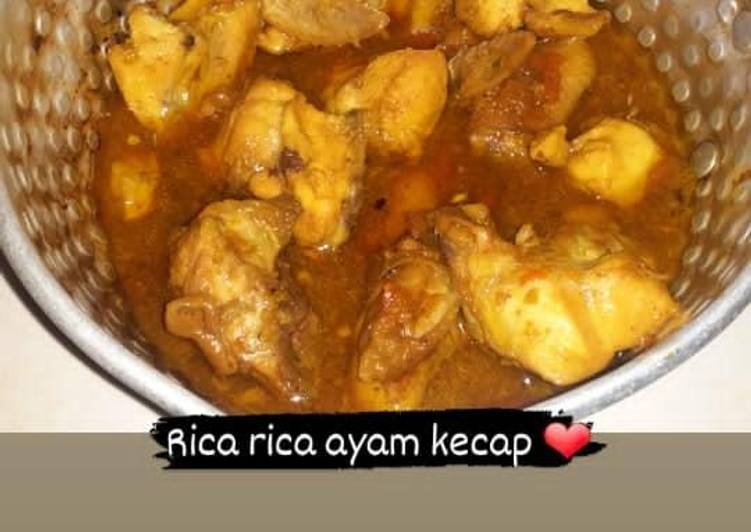 Resep Rica rica ayam kecap pedas Anti Gagal