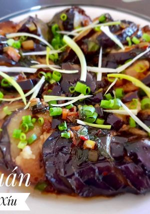 Hình của món Cà tím rim xì dầu/nước tương.