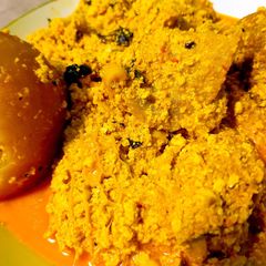 A picture of How to cook Egusi Soup with bitter leaf.