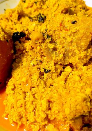 A picture of How to cook Egusi Soup with bitter leaf.