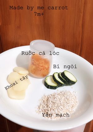 Hình của món Cháo yến mạch ruốc cá lóc.