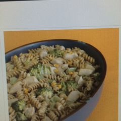 A picture of Creamy Chicken-broccoli Casserole With Wheat Pasta.