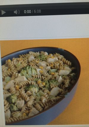 A picture of Creamy Chicken-broccoli Casserole With Wheat Pasta.