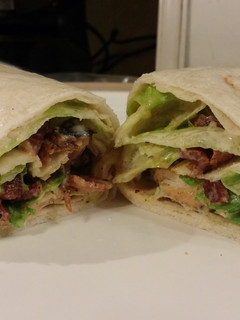 A picture of Chicken-Bacon Caesar Wrap.