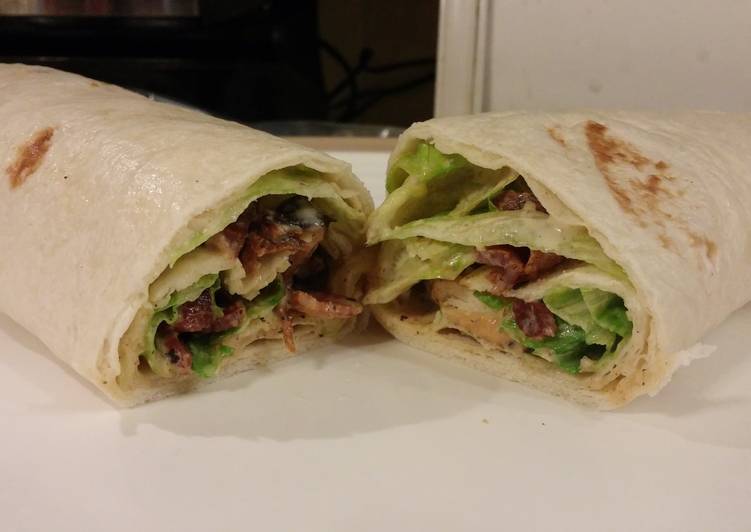 Step-by-Step Guide to Make Favorite Chicken-Bacon Caesar Wrap