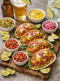 Tacos di Gamberi con Salsa al Mango