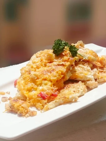 Easy Way Prepare Omelette With Preserved Sweet Turnip /Radish (Chye Poh) the Can Spoil the Tongue Delicious