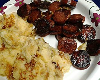 Update, Cooking Recipe Sausage and mashed potatoes Savory Delicious