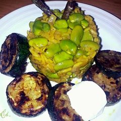 A picture of sig's Fava Bean Pilaf.
