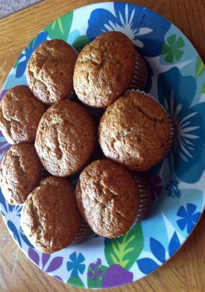 A picture of Banana Spice Muffins.