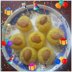 A picture of Kesar sandesh.